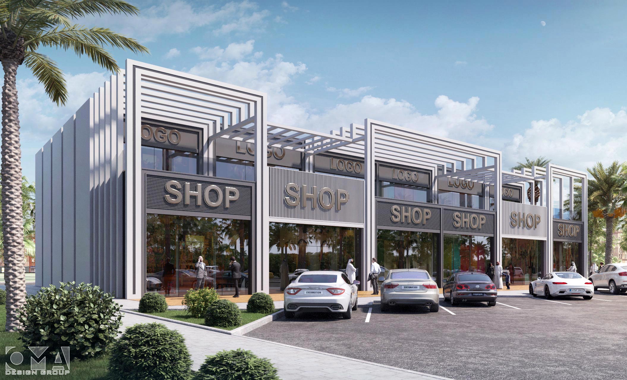 PLATINUM PLAZA - STRIP MALL EXTERIOR DESIGN | SAUDI ARABIA-01