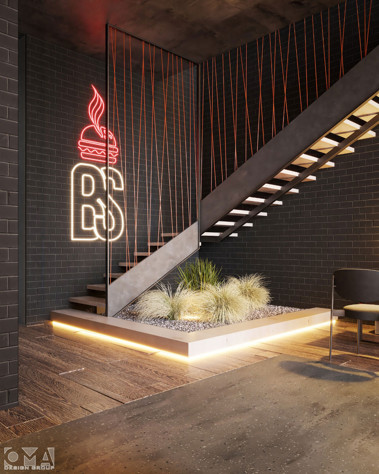 BLACK SPIDER BURGER SHOP / INTERIOR DESIGN | SAUDI ARABIA12