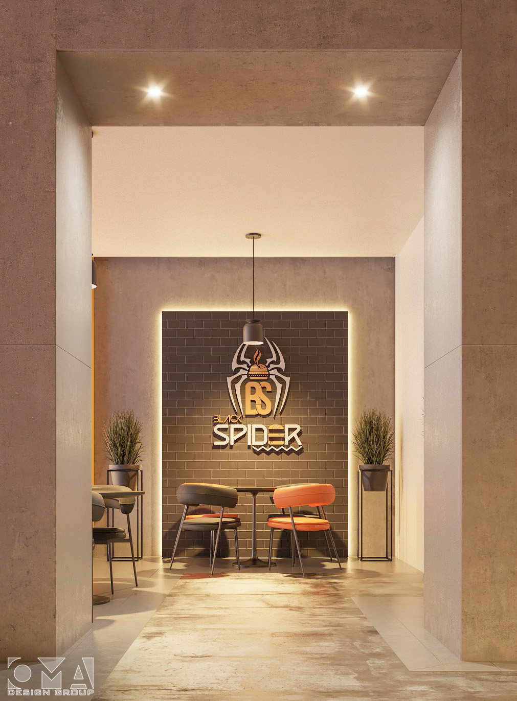 BLACK SPIDER BURGER SHOP / INTERIOR DESIGN | SAUDI ARABIA15