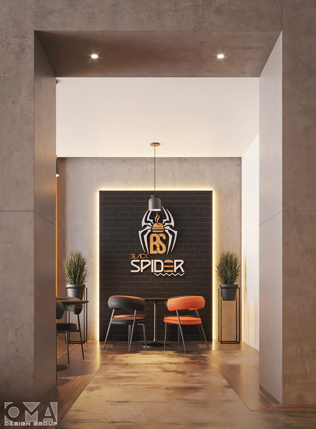 BLACK SPIDER BURGER SHOP / INTERIOR DESIGN | SAUDI ARABIA17